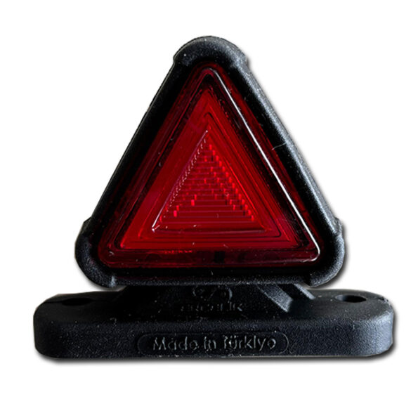 Neon Mini Üçgen Takoz Kirmizi / Sari 12/24V