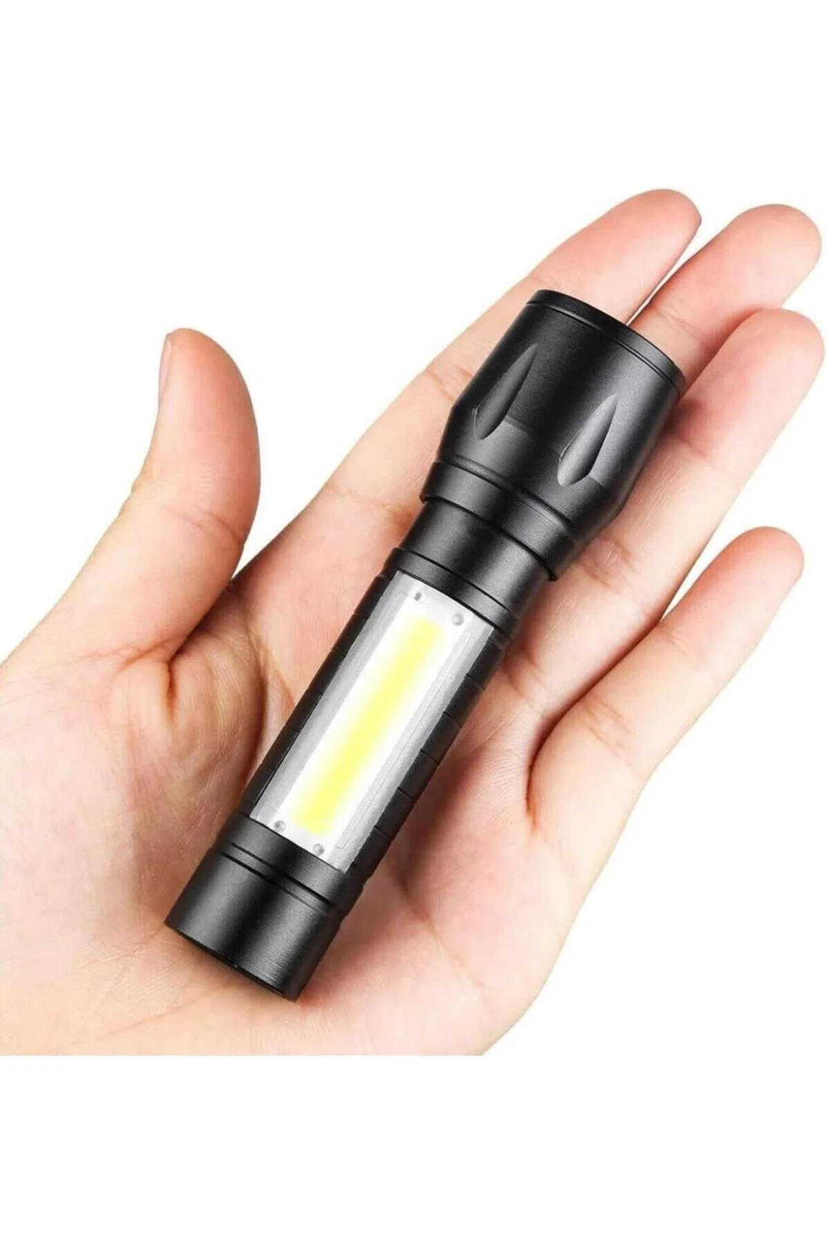 Mini Boy Police El Feneri USB Şarjlı Taktikal Fener 3 Fonksiyon Cata CT-8024 - 1